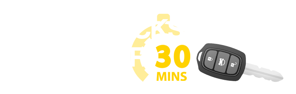 Auto Locksmith Leciester 30 Min white logo